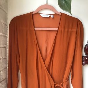 Sheer wrap top